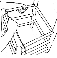 Плетение сидений стульев из тростника и камыша. Рис. 1