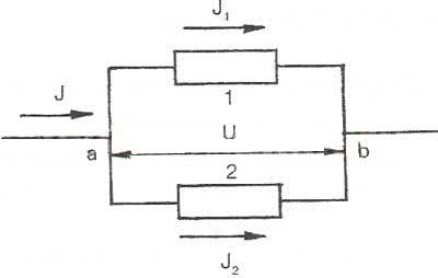 Параллельное соединение двух проводников