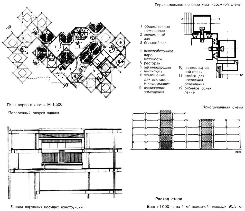 Схема здания и план этажей