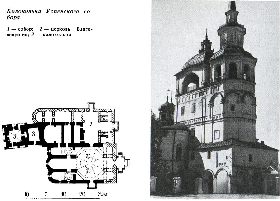 Колокольни Успенского собора