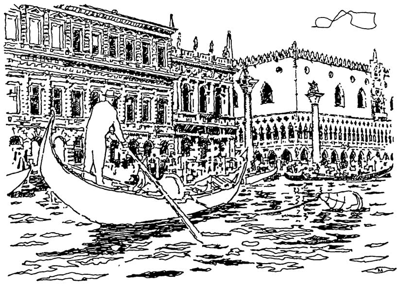Венеция. Набережная у дворца Дожей