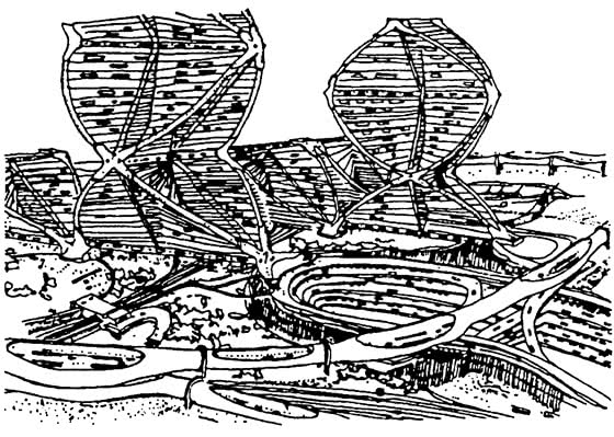 Проект спирального города. Архит. К. Курокава