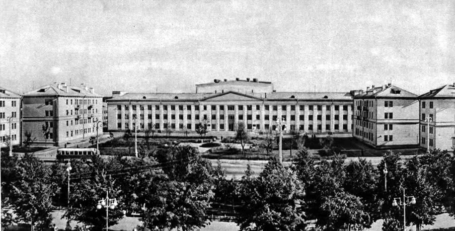 Панорама застройки у киностудии «Беларусьфильм». 1955 год