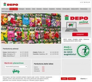 Предпросмотр для www.depo-diy.lt — Depo, Sodui Remontui