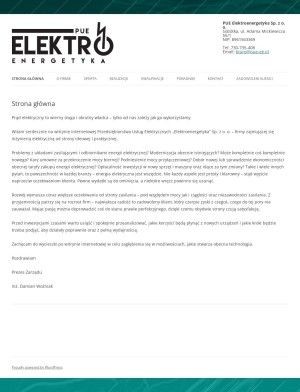 Предпросмотр для www.pue-ee.pl — Pue Elektroenergetyka SP. Z O. O.