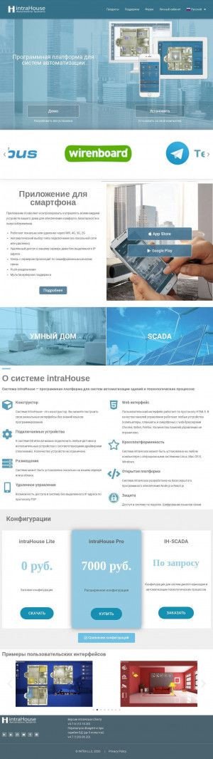 Предпросмотр для www.intrahouse.ru — Интра