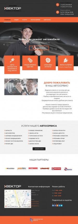 Предпросмотр для stovector.ru — Автосервис Вектор