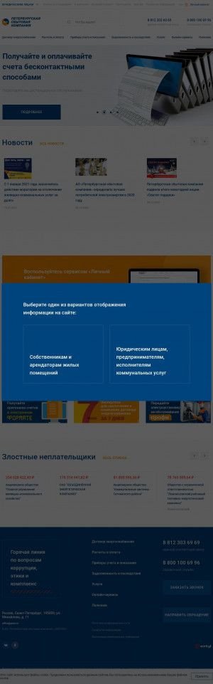Предпросмотр для www.pesc.ru — Петербургская энергосбытовая компания