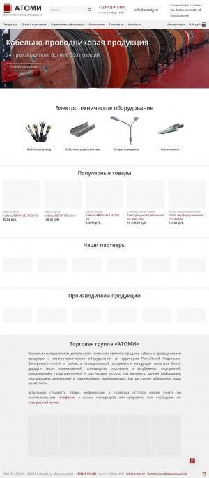 Предпросмотр для atomig.ru — Торговая группа Атоми