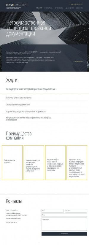 Предпросмотр для www.proexpert39.ru — Про Эксперт