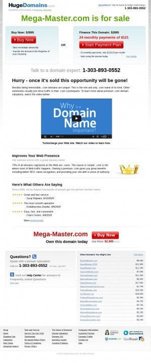 Предпросмотр для mega-master.com — Мега-Мастер