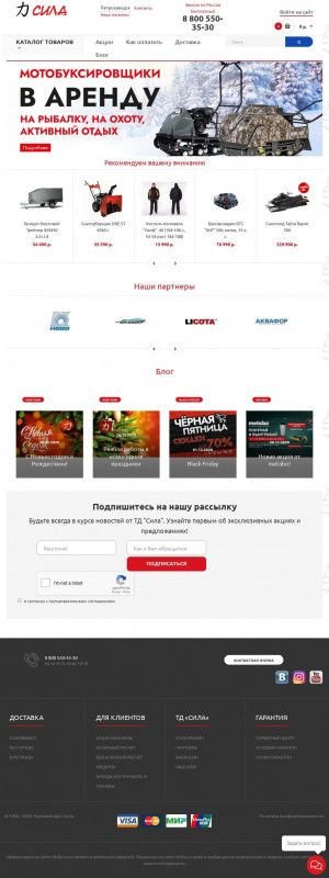 Предпросмотр для tdsila.ru — ТД Сила