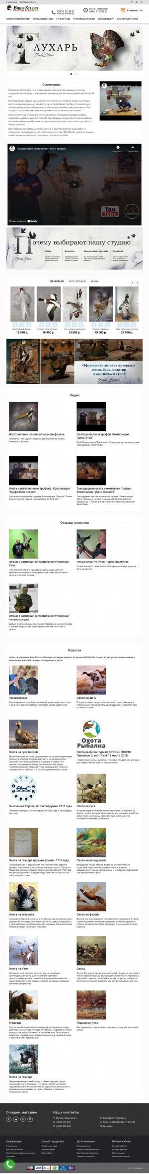 Предпросмотр для birdsstudio.ru — BirdsStudio