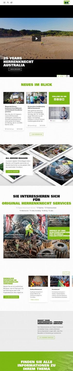 Предпросмотр для www.herrenknecht.com — Херренкнехт Тоннельсервис