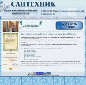 Предпросмотр для svoisantehnik.ru — Свой сантехник