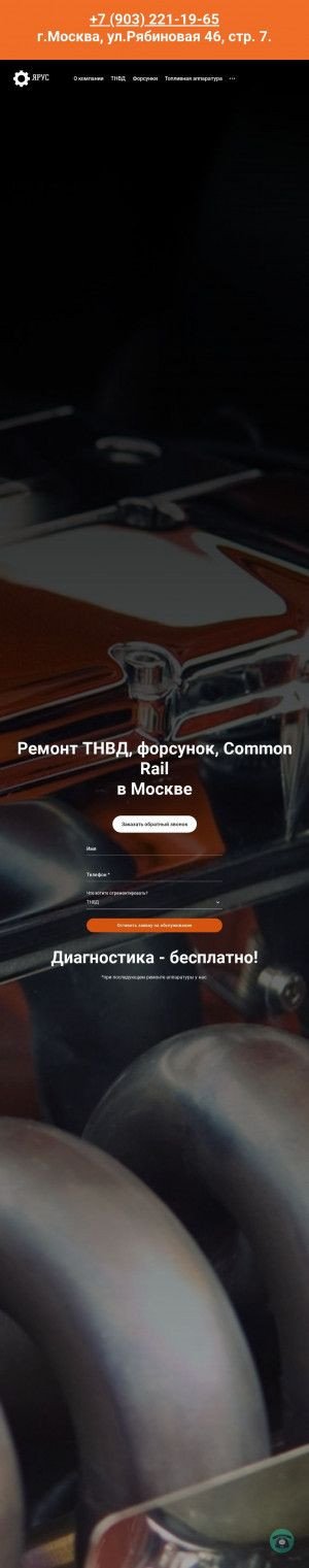 Предпросмотр для www.yarus-tnvd.ru — Ярус