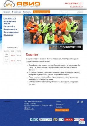 Предпросмотр для avid-nsk.ru — Авид