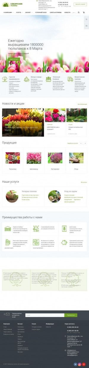 Предпросмотр для www.gazony.ru — Сибирские газоны