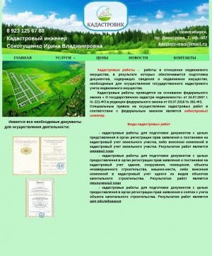 Предпросмотр для kadastr-nso.ru — Кадастровый инженер