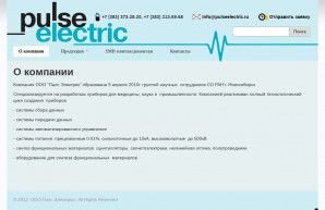 Предпросмотр для pulseelectric.ru — Pulse Electric