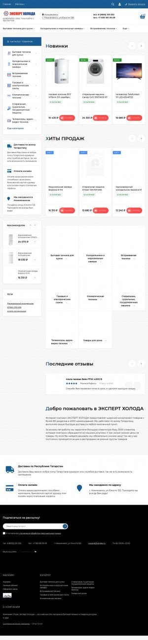 Предпросмотр для expertholoda.ru — Холодильники и климат, магазин