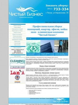 Предпросмотр для www.chibiz.ru — Клининговая компания Чистый бизнес