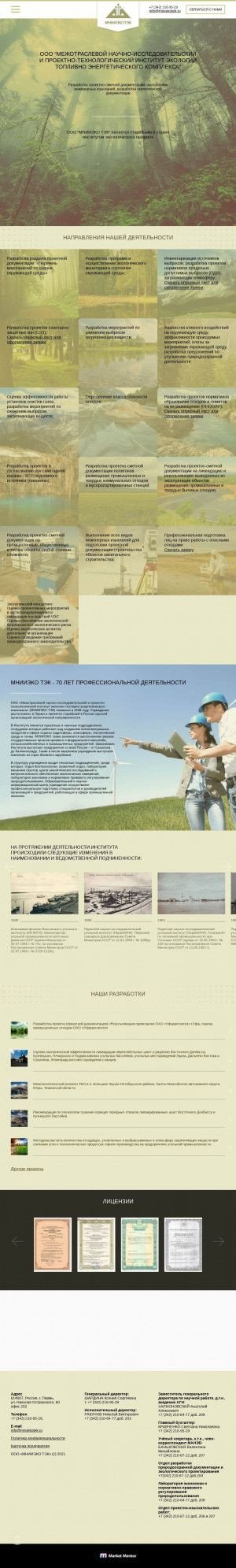 Предпросмотр для mniiekotek.ru — Мнииэко ТЭК