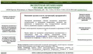 Предпросмотр для sampo.ru — Лесные экспертизы