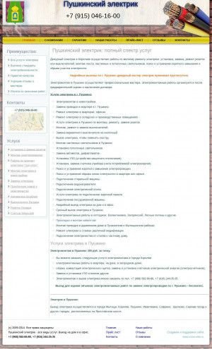 Предпросмотр для pushkinskiy-elektrik.ru — Пушкинский электрик