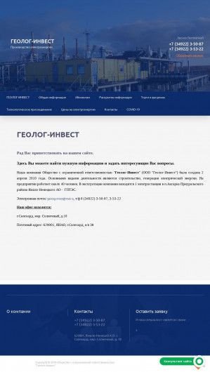 Предпросмотр для geolog-invest.ru — Геолог-Инвест