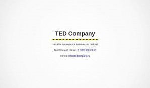 Предпросмотр для tedcompany.ru — Ted Company