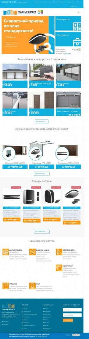 Предпросмотр для vorotastav.ru — Главные ворота
