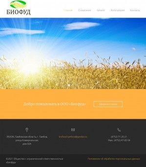 Предпросмотр для biofood-tmb.ru — Биофуд