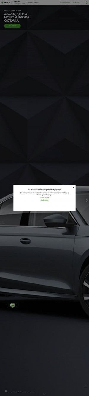 Предпросмотр для barsavto-ufa.ru — Барс-Авто Skoda