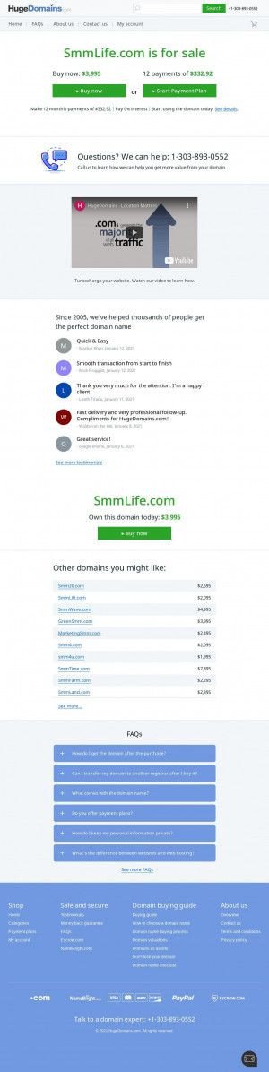 Предпросмотр для smmlife.com — Веб-студия SMMLife
