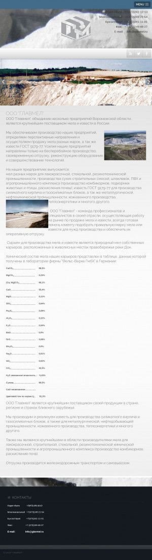 Предпросмотр для glavmel.ru — Главмел