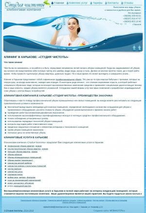 Предпросмотр для cleanings.com.ua — Клининговая компания Студия чистоты