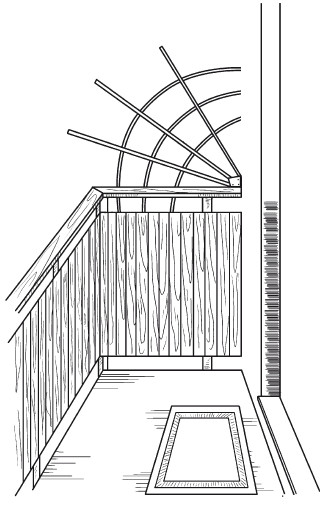 Растительный дизайн балконов, лоджий, террас, беседок