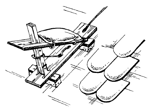 Рис. 41. Рабочая скамья или столик с мягкими подкладками