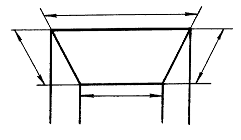 Рис. 4. Определение площади потолка и пристенных полос