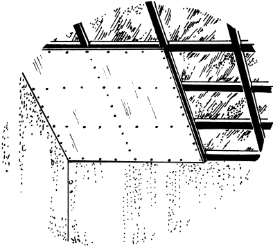 Монтаж простейшего одноуровневого подвесного потолка